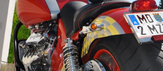 plaque d'immatriculation pour moto